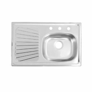 Tarja empotrable escurridor izquierdo acero inoxidable