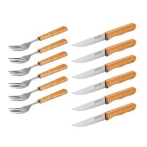 Tenedores y cuchillos para asado
