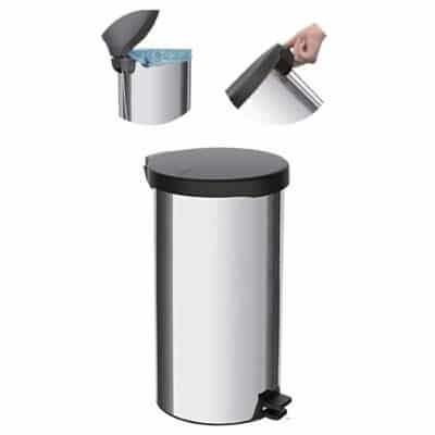 Bote de basura acero inoxidable 20 litros tramontina