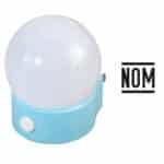 Lampara de pared de noche base azul