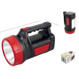 Lampara led 3w + 1.5w recargable con mango