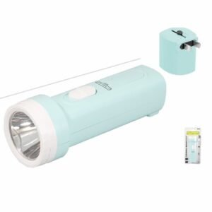 Lampara led recargable de mano con clavija