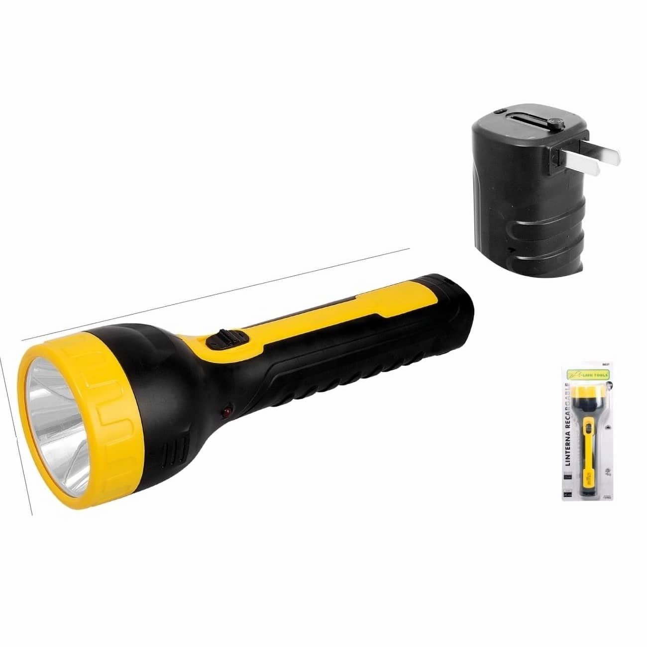 Linterna led con enchufe para carga 3w