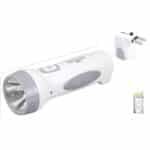 Linterna led recargable con enchufe