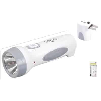 Linterna led recargable con enchufe
