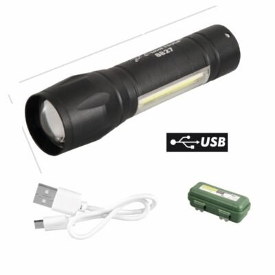 Linterna led recargable usb 3w