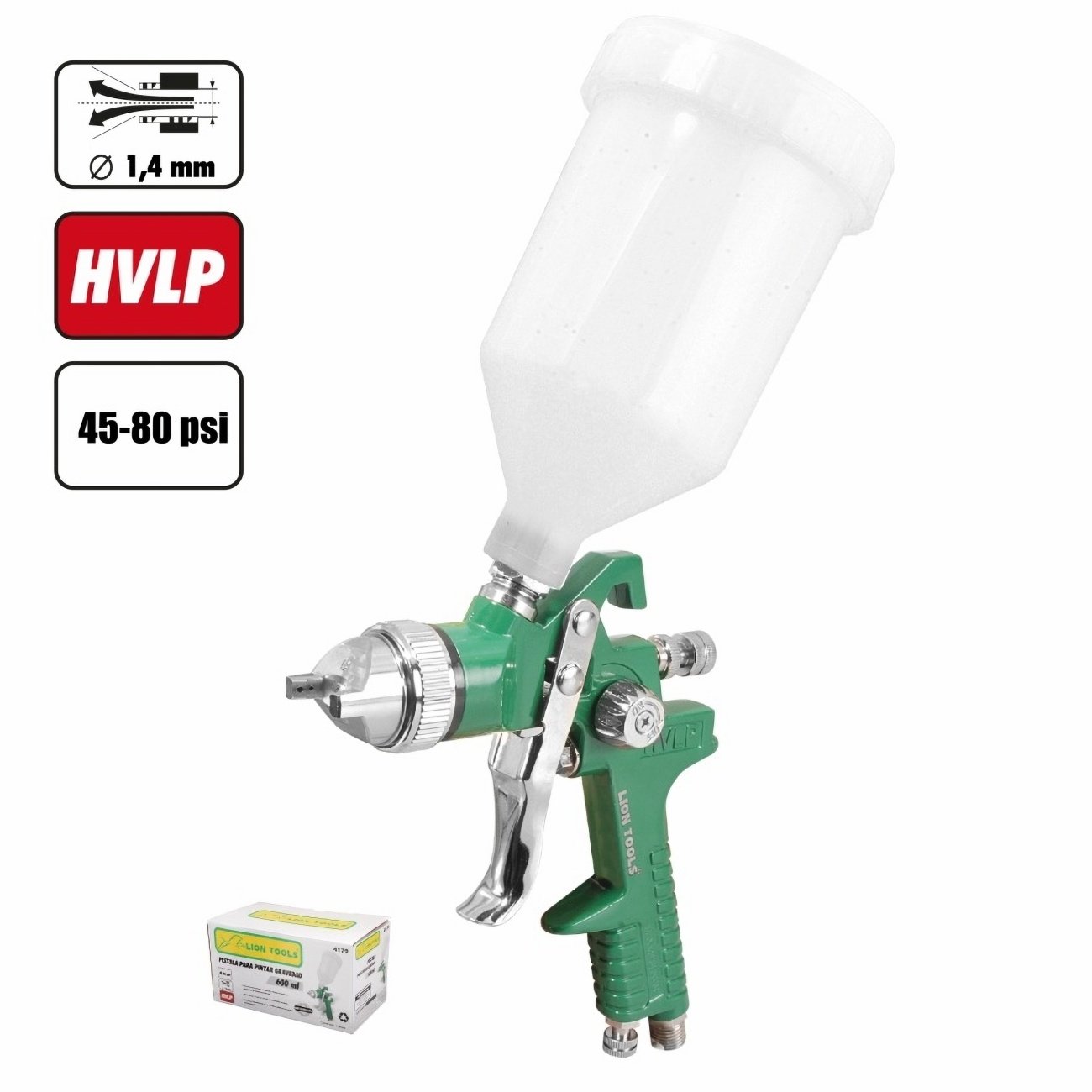 Pistola de gravedad HVLP para pintar 1 Pistola de gravedad HVLP para pintar