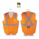 Chaleco reflejante naranja talla grande