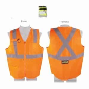 Chaleco reflejante naranja talla grande