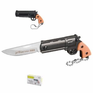 Navaja de llavero tipo pistola