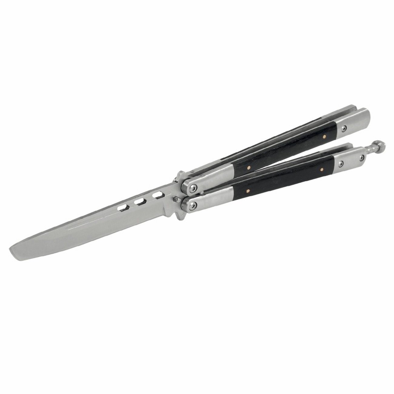 Navaja mariposa cacha de madera 1 Navaja mariposa cacha de madera