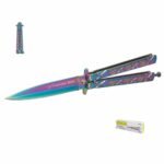 Navaja mariposa color tornasol