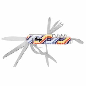 Navaja multiherramienta 11 usos mango de colores