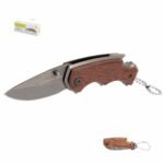 Navaja pequeña de monte mango de madera