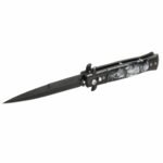 Navaja tipo stiletto negra