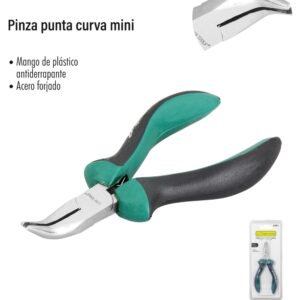 Pinza mini punta curva