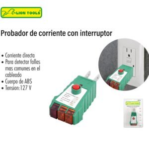 Probador de corriente con interruptor