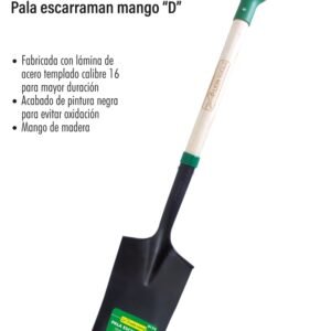 Pala escarraman mango tipo D
