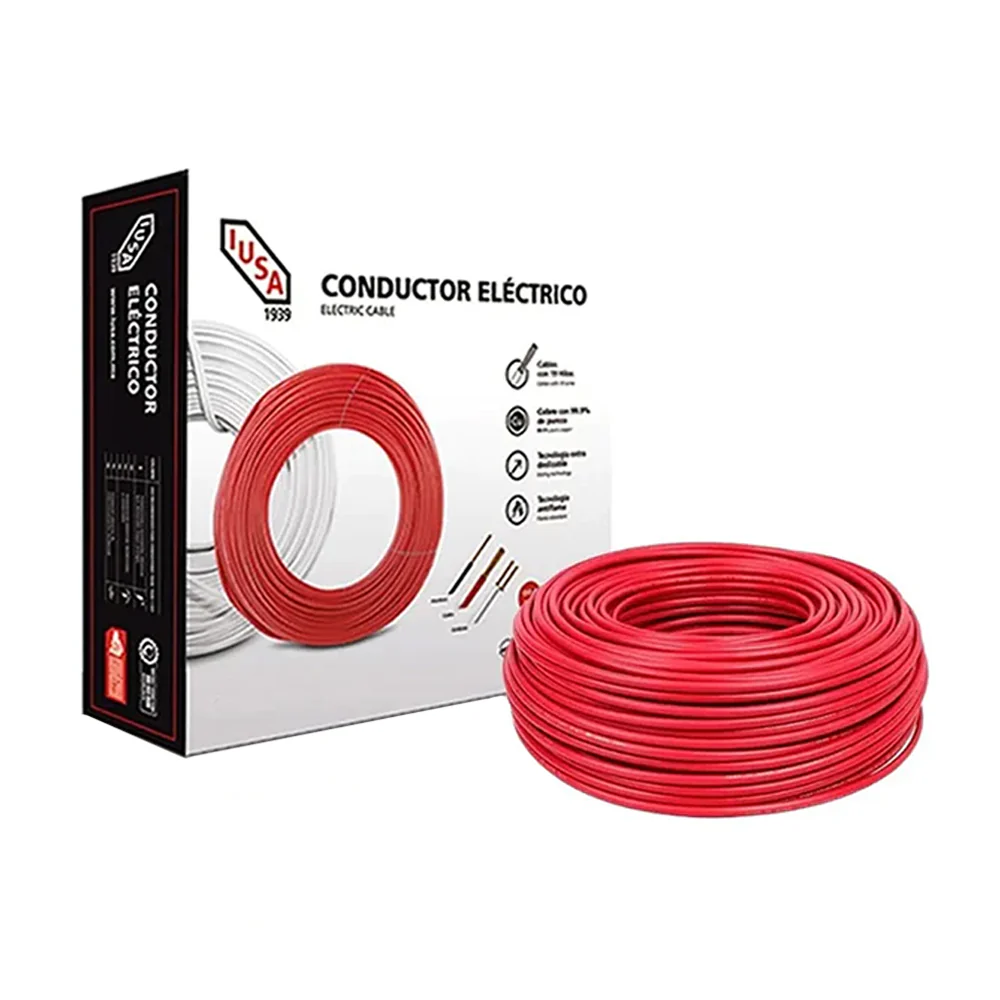 Cable calibre 12 thw rojo 1 Cable calibre 12 thw rojo
