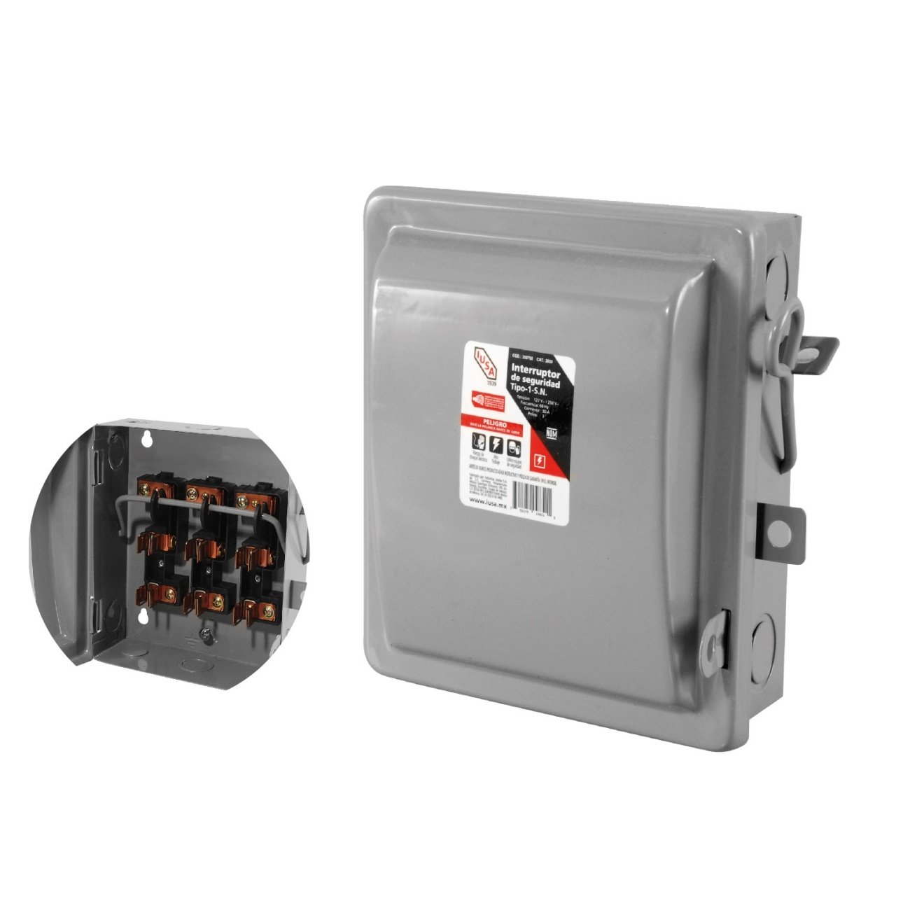 Interruptor de seguridad 3 polos 90 amperes 1 Interruptor de seguridad 3 polos 90 amperes