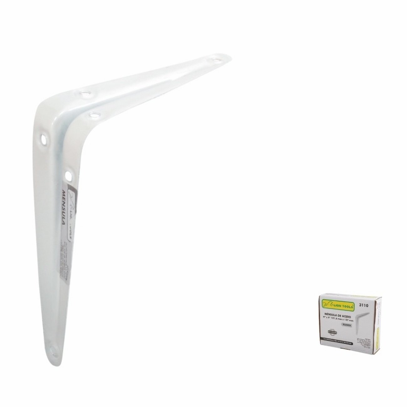 Ménsula blanca 6x8 pulgadas 1 Ménsula blanca 6x8 pulgadas