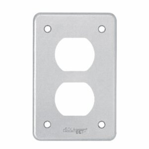 Tapa duplex metálica para registro