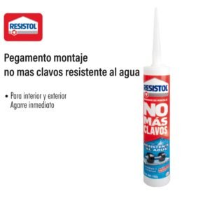 Resistol no mas clavos resistente al agua