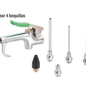 Pistola para sopletear 4 boquillas