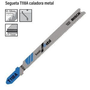 Segueta para caladora T118A para metal Bosch