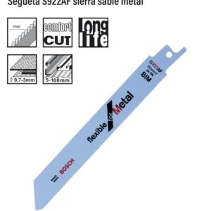 Segueta sierra sable S929AF para metal Bosch