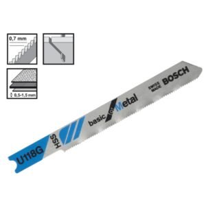 Segueta para caladora U118G corte de metal Bosch