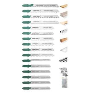 Seguetas para celadora de madera y metal