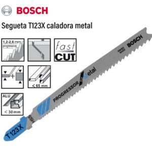 Segueta para caladora T123X corte de metal Bosch