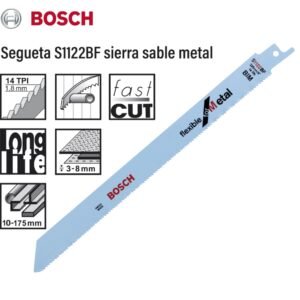 Segueta para sierra sable S1025VF corte de metal Bosch