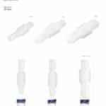 Taquete plástico 1/4 100 piezas