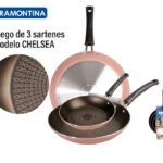 Juego de sartenes 3 piezas modelo Chelsea tramontina
