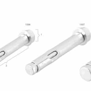 Taquete expansivo 1/4 4 piezas