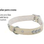 Collar de piel para perro  1 1/2"