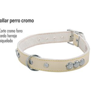 Collar de piel para perro  1 1/2"