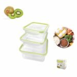 Juego de recipientes herméticos de plástico 3 piezas