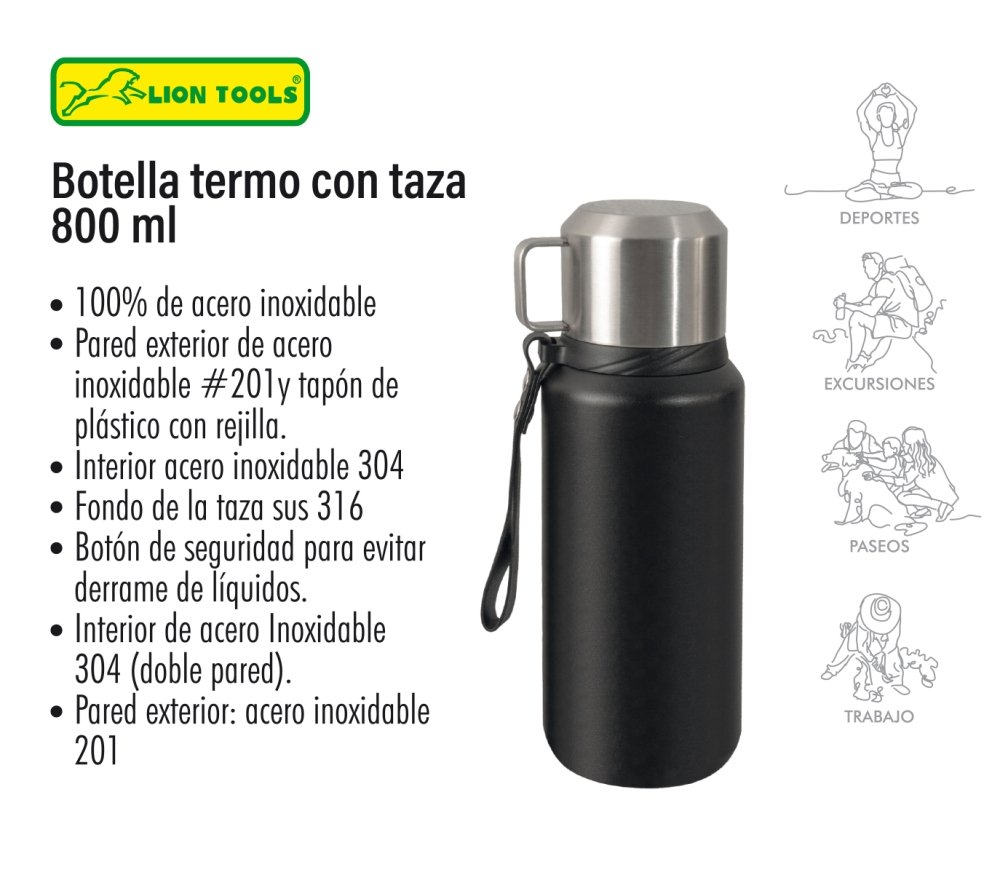 Termo con taza para café 1 Termo con taza para café