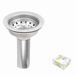 Contracanasta de acero inoxidable con tubo