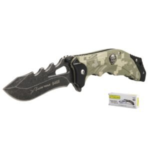 Navaja acero inoxidable 3 1/2 Cacha camuflada