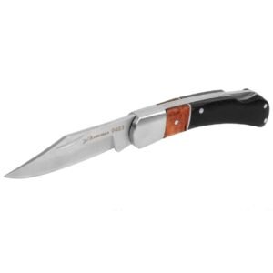 Navaja de sobrevivencia 3" mango metal y madera
