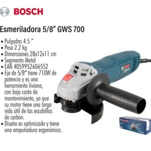 Esmeriladora GWS 700 Bosch 5/8 710w