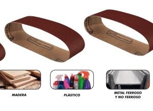 Banda de lija para madera 3x21 Grano 120