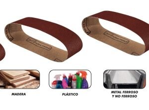 Banda de lija para madera 4x24 Grano 120