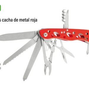 Navaja de 11 usos cacha roja