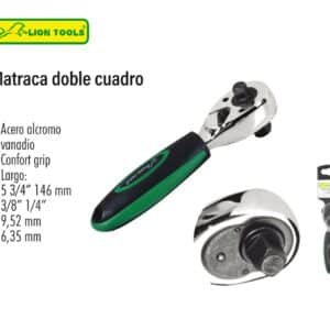 Matraca doble 3/8" x 1/2"