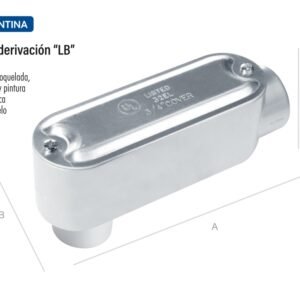 Caja de derivación Tipo LB tramontina 1 pulgada